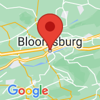 Map of Bloomsburg, PA US